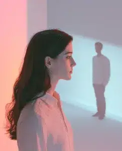 una chica que se siente reemplazada por otra chica en una relación